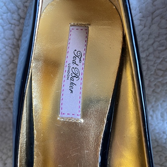Ted Baker Patent Leather Peep Toe heels - Picture 3 of 14